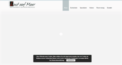 Desktop Screenshot of lustaufmeer-restaurant.de